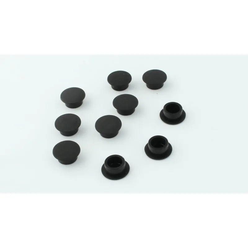 CAPUCHON PLAST. D.13.25XD.18 BLACK 10 PCS SET